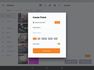 Smart Point of Sale Terminal Tickets and Tabs